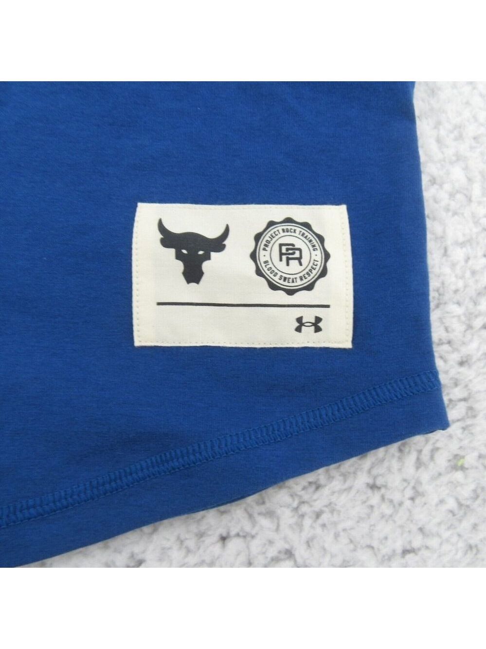 Under Armour Project Rock BSR Tank Top Men's Size Large Blue Mirage NEW - Picture 4 of 10